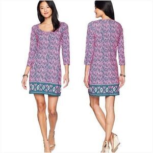NWOT Lilly Pulitzer Beacon Dress Slathouse Striped Pink Pima Cotton M Preppy